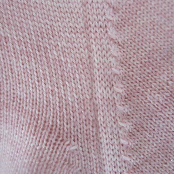 Kirkland Signature Womens L Heather Pink 100% Merino Wool V Neck Sweater Italy - Picture 11 of 11